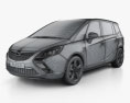 Opel Zafira Tourer 2015 3d model wire render