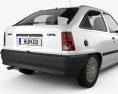 Opel Kadett E hatchback 3-door 1991 3d model