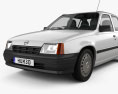 Opel Kadett E Fließheck 5-Türer 1991 3D-Modell