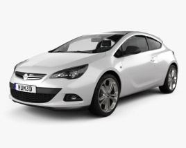 Opel Astra GTC 2014 3D model