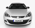 Opel Astra GTC 2014 3Dモデル front view