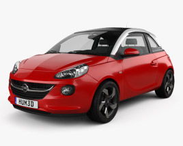 3D model of Opel Adam 2016