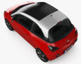 Opel Adam 2016 3D模型 顶视图