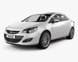 3D model of Opel Astra J sedan 2014