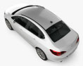Opel Astra J 轿车 2014 3D模型 顶视图