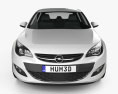 Opel Astra J 세단 2014 3D 모델  front view