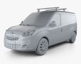 Opel Combo D パネルバン L2H1 2014 3Dモデル clay render