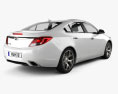 Opel Insignia OPC 轿车 2012 3D模型 后视图