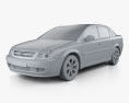 Opel Vectra sedan 2009 3d model clay render