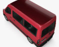 Opel Movano Passenger Van 2014 3D模型 顶视图