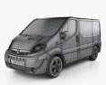 Opel Vivaro Panel Van 2014 3D 모델  wire render