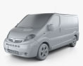 Opel Vivaro パッセンジャーバン 2013 3Dモデル clay render
