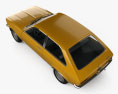 Opel Kadett City 1975 3D模型 顶视图