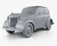 Opel Olympia (OL38) 1938 3Dモデル clay render