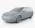 Opel Vectra caravan 2009 3d model clay render