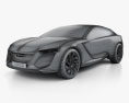 Opel Monza 2014 3D模型 wire render