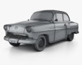 Opel Olympia Rekord 1956 3D模型 wire render