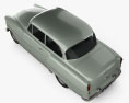 Opel Olympia Rekord 1956 Modello 3D vista dall'alto