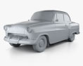 Opel Olympia Rekord 1956 3D模型 clay render