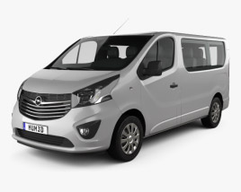 3D model of Opel Vivaro Passenger Van 2017