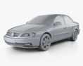 Opel Omega (B) 轿车 2003 3D模型 clay render