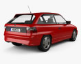 Opel Astra (F) 3ドア GSi 1998 3Dモデル 後ろ姿