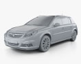 Opel Signum 2008 3d model clay render