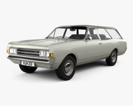 Opel Rekord (C) Caravan 1967 3D model