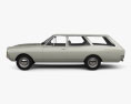 Opel Rekord (C) Caravan 1967 3d model side view