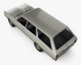 Opel Rekord (C) Caravan 1967 3D模型 顶视图