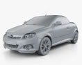 Opel Tigra TwinTop 2009 3D模型 clay render