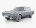Opel Rekord (D) 1972 3d model clay render