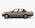 Opel Rekord 1982 3D модель side view
