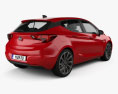 Opel Astra K 2019 3D 모델  back view