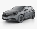 Opel Astra K Selection 2019 3D模型 wire render