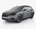 Opel Astra K Sports Tourer 2019 3d model wire render