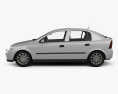 Opel Astra G liftback 2004 3D模型 侧视图