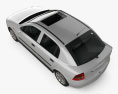 Opel Astra G liftback 2004 3D模型 顶视图