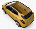 Opel Mokka X 2020 3D-Modell Draufsicht