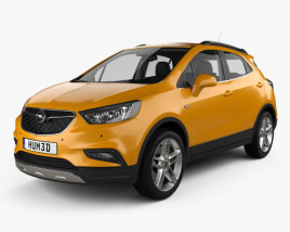 Opel Mokka X with HQ interior 2020 3D model