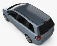 Opel Zafira (B) 2013 3D模型 顶视图