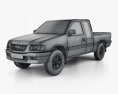 Opel Campo Sports Cab 2002 3D 모델  wire render