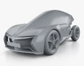 Opel RAK e 2015 3D-Modell clay render