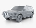 Opel Frontera (A) 5도어 1995 3D 모델  clay render