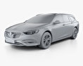 Opel Insignia Country Tourer 2020 3D-Modell clay render