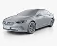 Opel Insignia GSi 2020 3D-Modell clay render