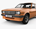 Opel Ascona berlina 1975 3D 모델 