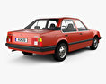 Opel Ascona sedan 1981 3d model back view
