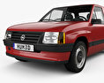 Opel Corsa 3도어 1993 3D 모델 