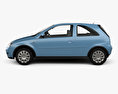 Opel Corsa 3도어 2006 3D 모델  side view